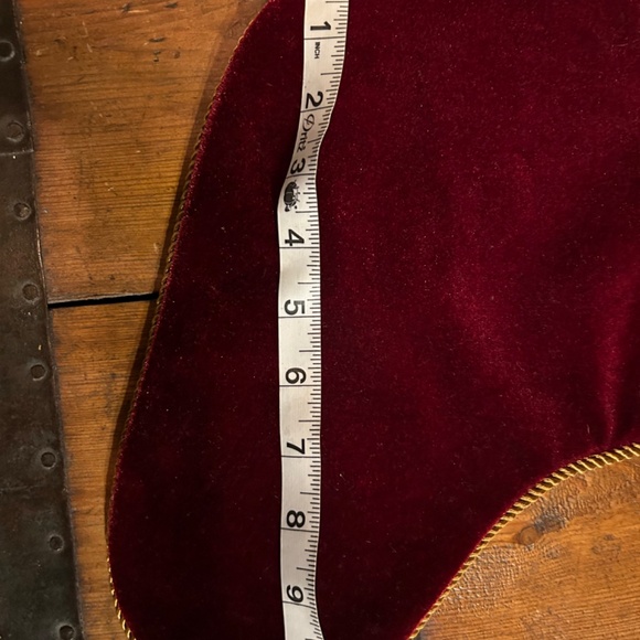 Velvet Christmas Stocking with Tassle by Ballard Designs - Picture 4 of 5